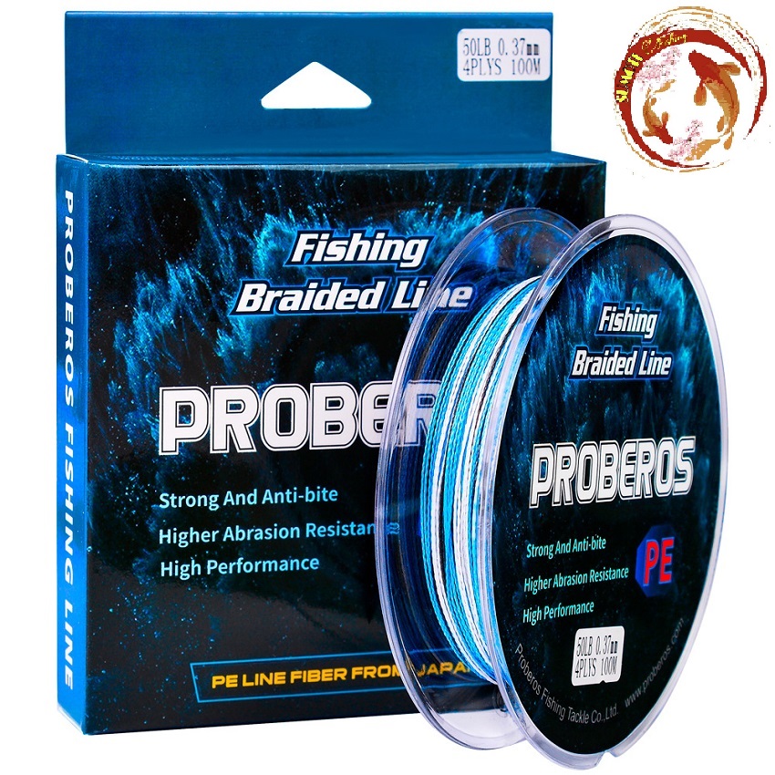 PROBEROS Fishline 4 Strands 300&500&1000 Braided Fishing Line Red