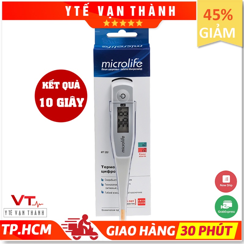 ✅ Nhiệt Kế Điện Tử Kẹp Nách: Microlife Mt550 (10 Giây) - Vt0312 [ Y Tế Vạn Thành ]