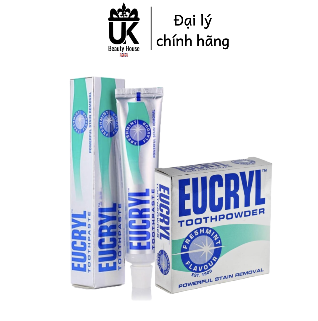 Combo Kem Đánh Răng Và Bột Làm Trắng Răng Eucryl