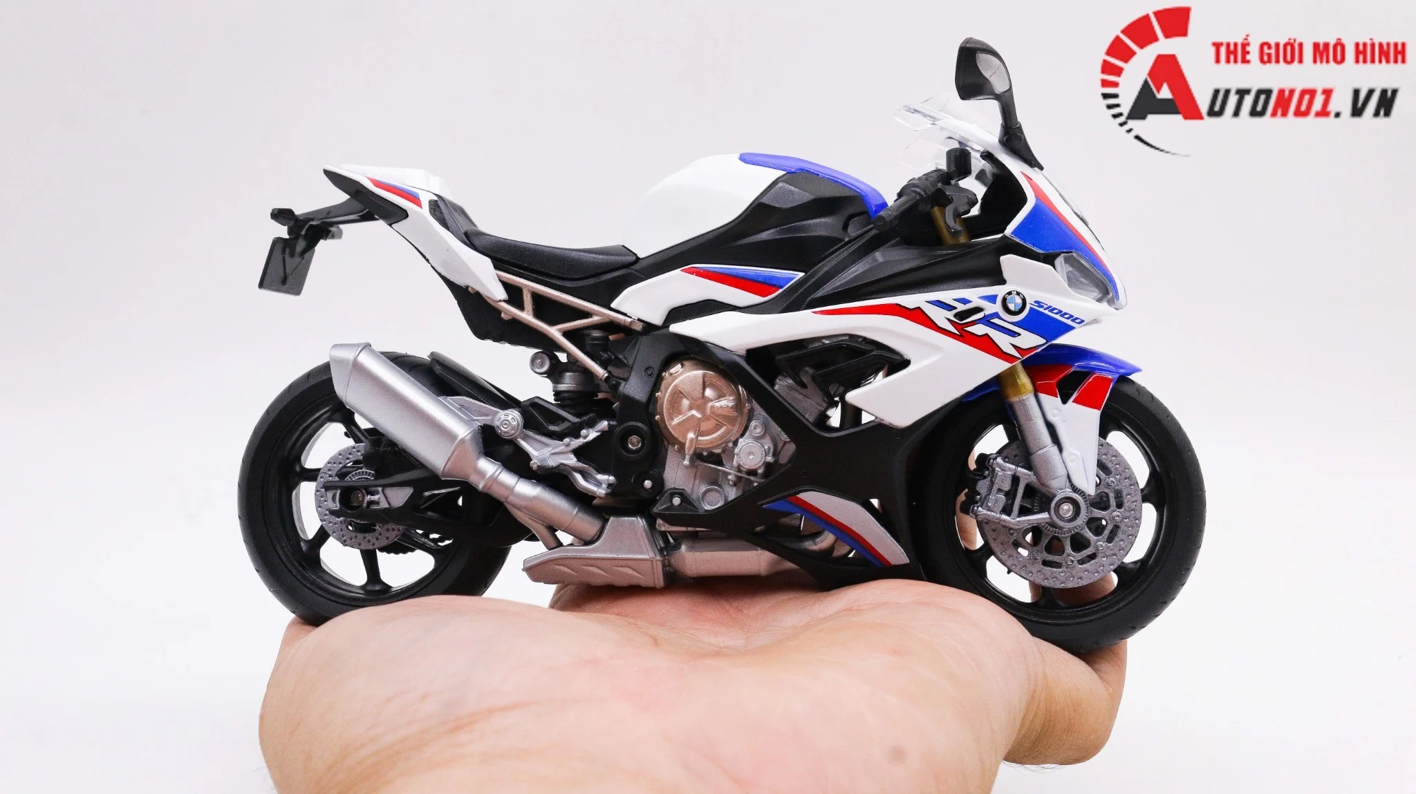 Mô hình xe Bmw s1000rr 2021 1:12 Welly 7970