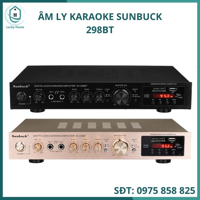 Âm ly Sunbuck 298BT âm ly karaoke buetooth gia đình amply công suất lớn amply 5.1