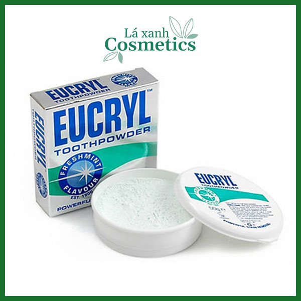 Bột Trắng Răng Vị Bạc Hà Eucryl Toothpowder 50G