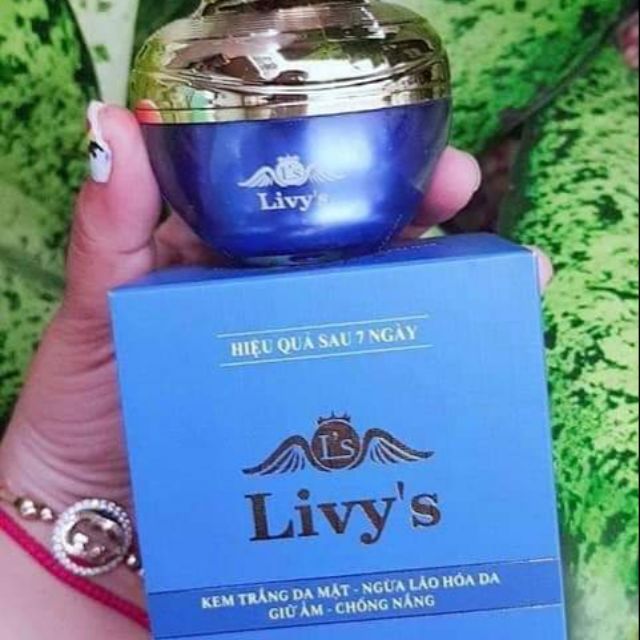 [HCM]Kem Face Livys trắng da ngừa lão hoá giữ ẩm chống nắng Thái Lan ( Livys Xanh)