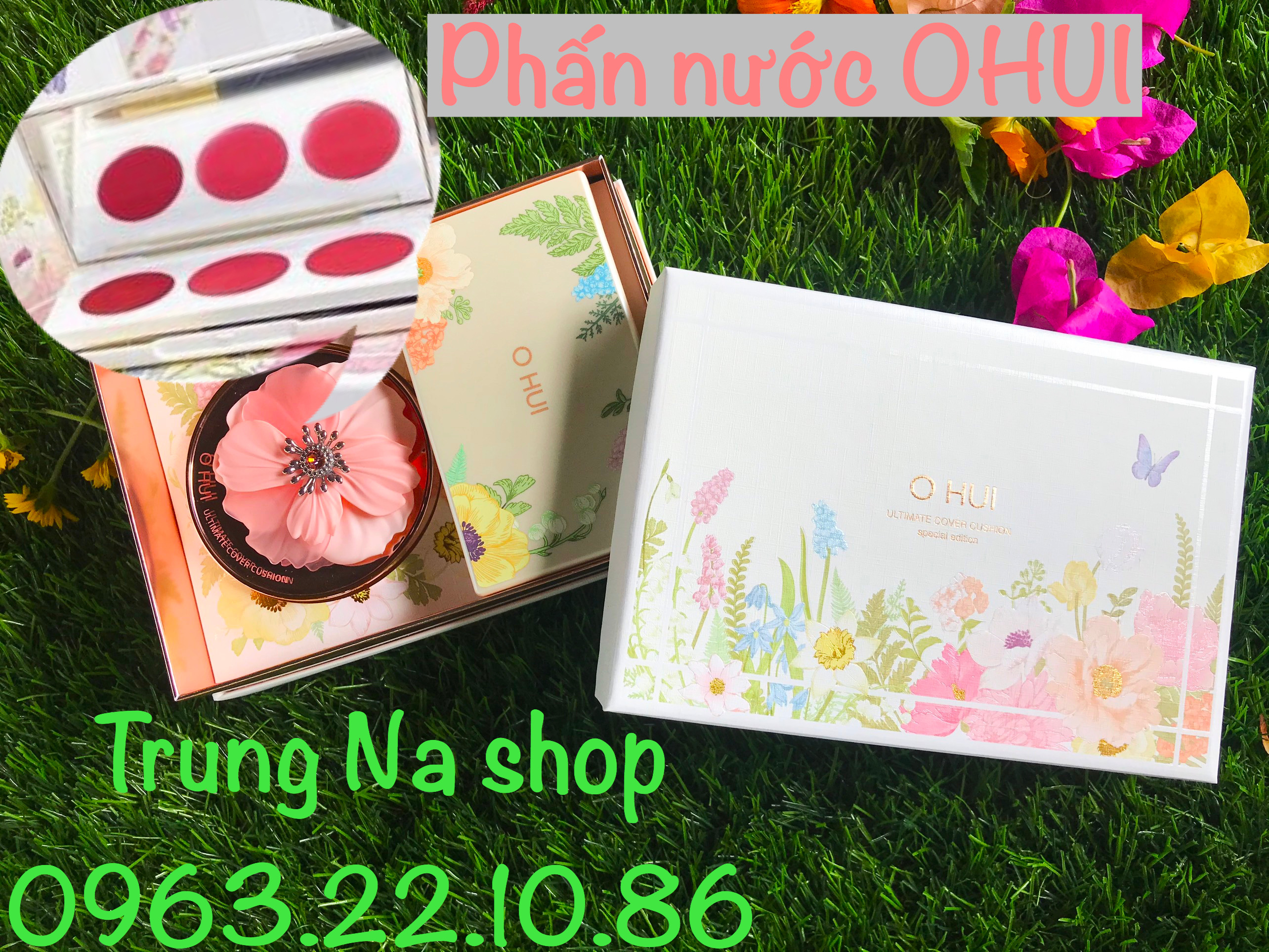 ? Phấn Nước Ohui Mẫu Mới (Kèm 01 Lõi Và Bảng Màu Son) ?