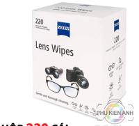 Hộp Giấy lau kính ZEISS LENS WIPES hộp 220-200 miếng chính hãng