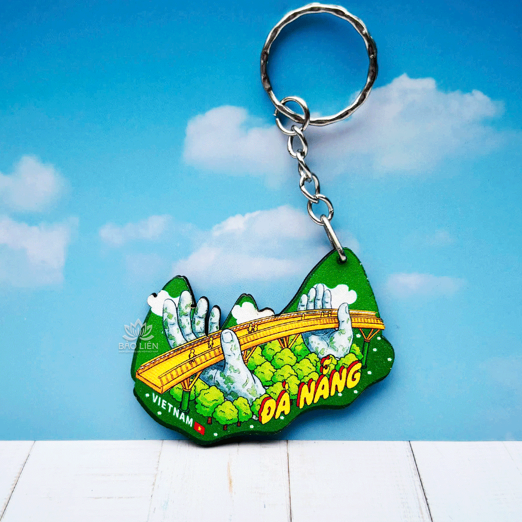 Móc khóa lưu niệm Địa Danh Việt Nam chất liệu Gỗ - Vietnamese Wooden Keychains