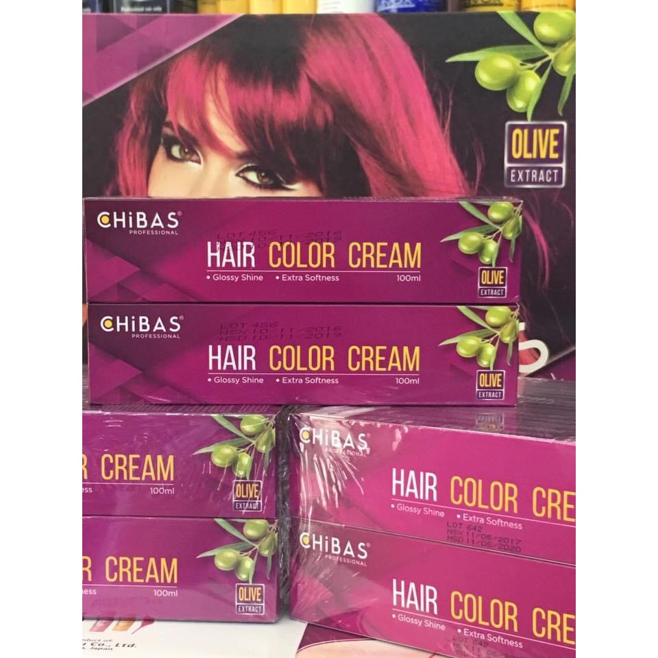 Thuốc nhuộm tóc kèm trợ và gang tay