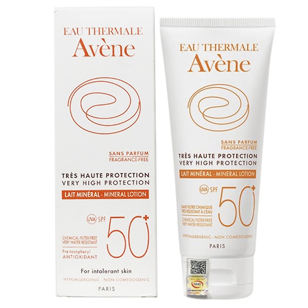 [Hcm]Kem Chống Nắng Vật Lý Avene Mineral Spf 50 Lotion 100Ml