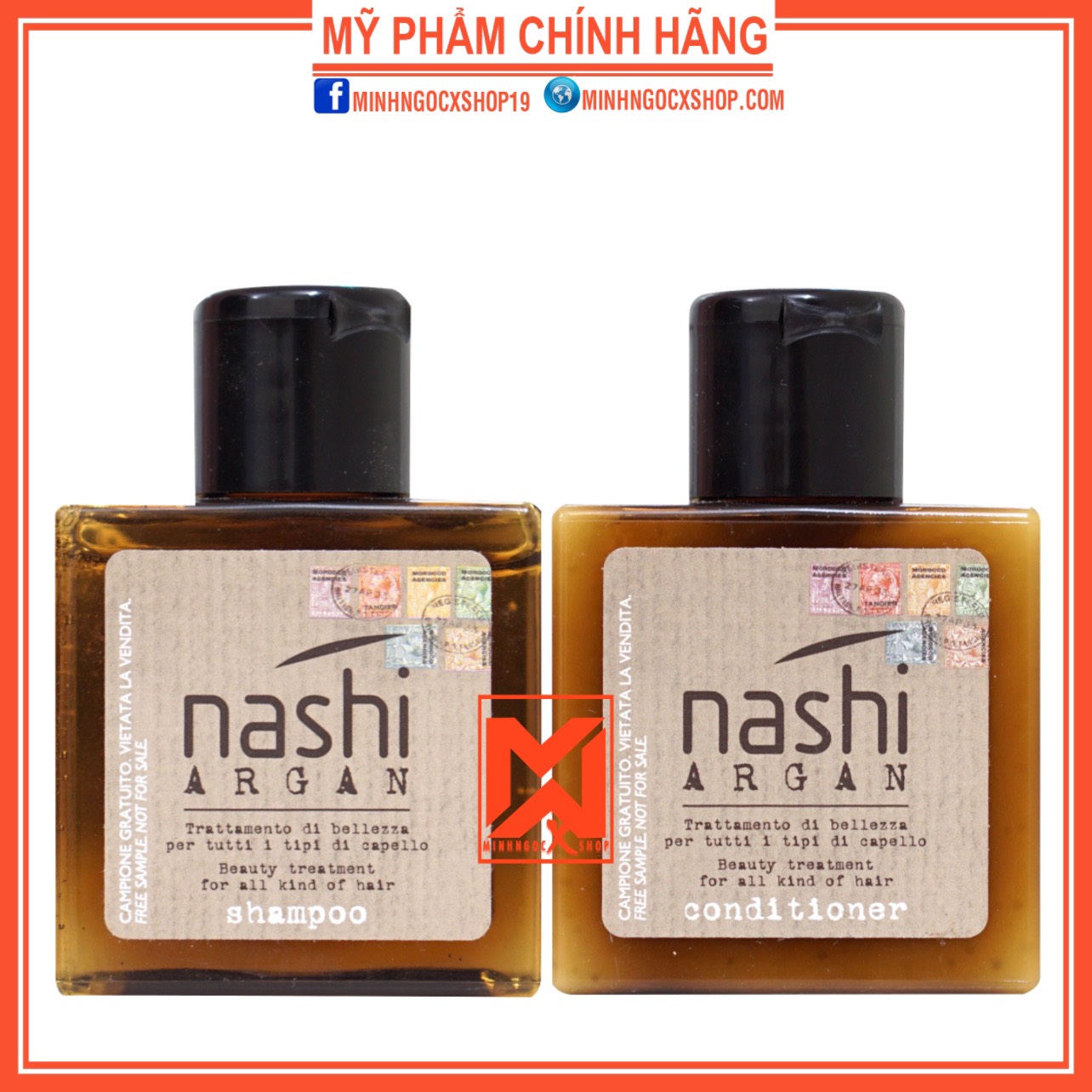 Dầu Gội Xả Nashi Travel Kit 30Ml Chính Hãng