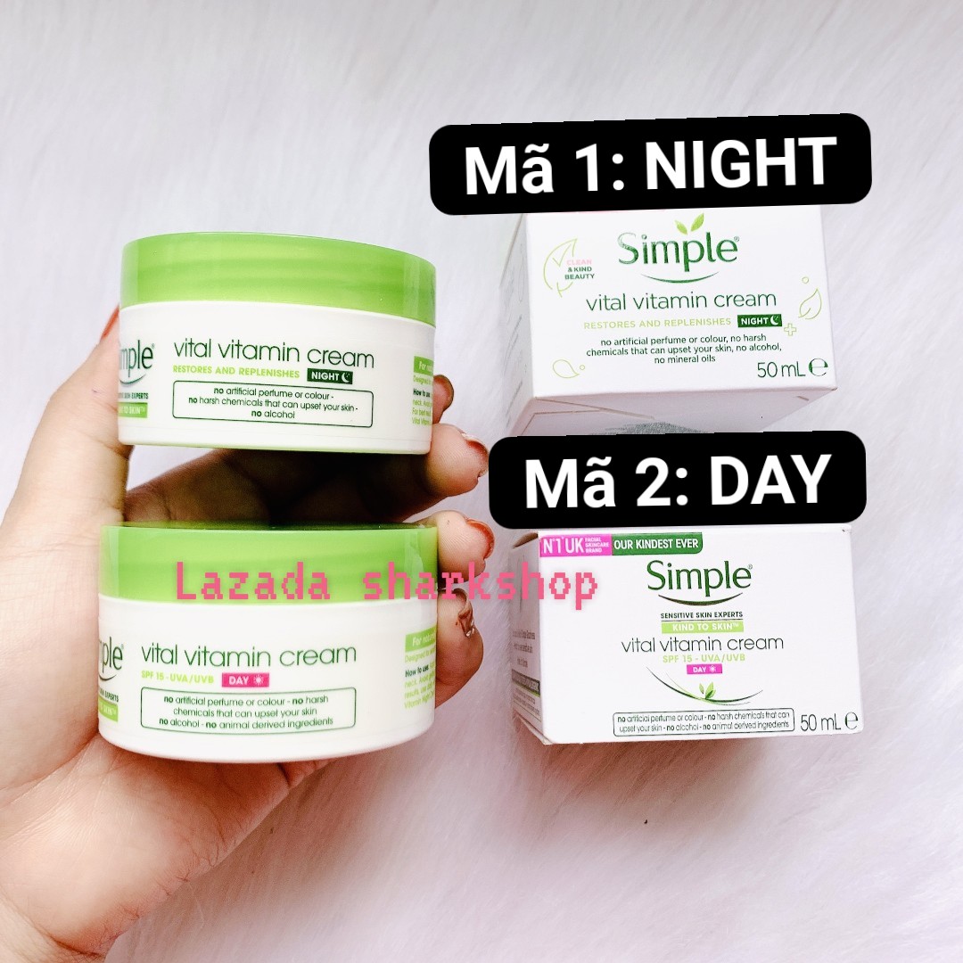 Kem Mặt Simple Night/Day Cream Hũ