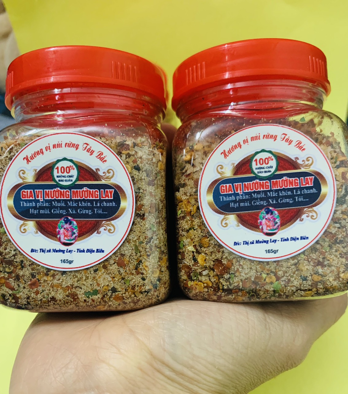 Muối chấm chẩm chéo tây bắc (COMBO 2 hộp 160g) đặc sản điện biên gia vị chấm muối chấm hoa quả thịt 