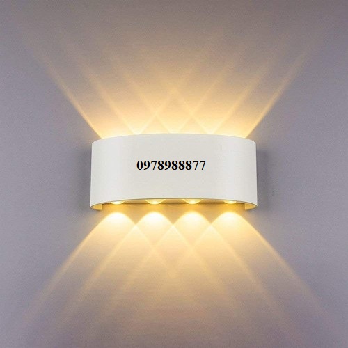 Đèn hắt tường LED 8 tia ngoài rời chịu nước