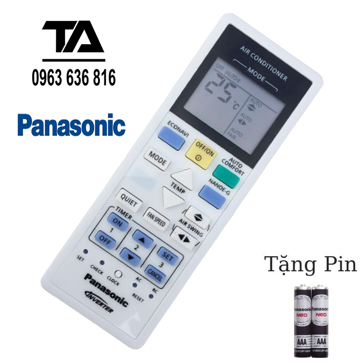 [ FREESHIP ] REMOTE MÁY LẠNH PANASONIC. ✔ ĐIỀU KHIỂN ĐIỀU HÒA PANASONIC. INVERTER