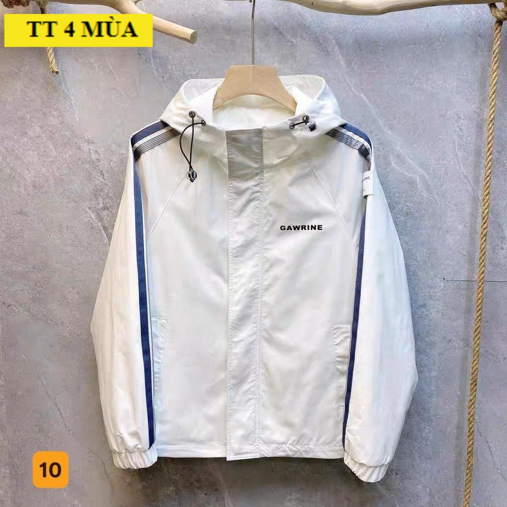 Áo Khoác Dù Nam Nữ 2 Lớp Cao Cấp Có Nón Kèm Sọc Tay Họa Tiết Thêu Chữ  Giá Rẻ Hot Trend