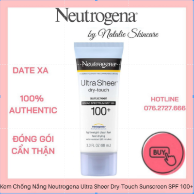 [HCM]Kem Chống Nắng Neutrogena Ultra Sheer Dry-Touch Sunscreen SPF 100+ (88ml)
