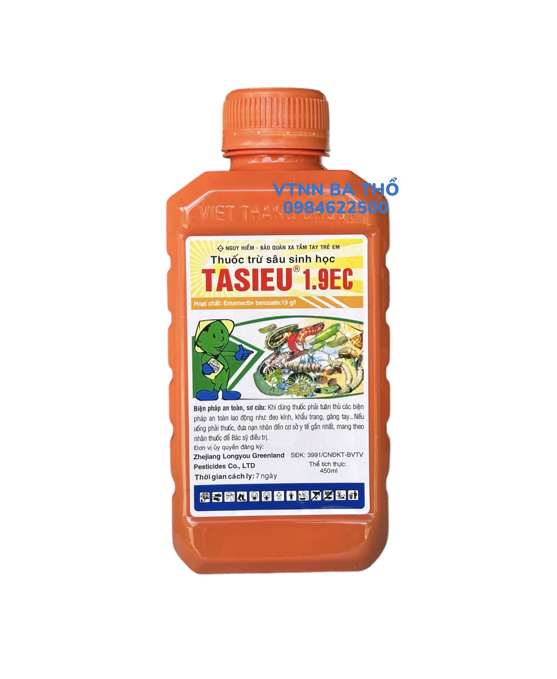 Thuốc Trừ Sâu Sinh Học TASIEU 1.9EC 450ml (chai)
