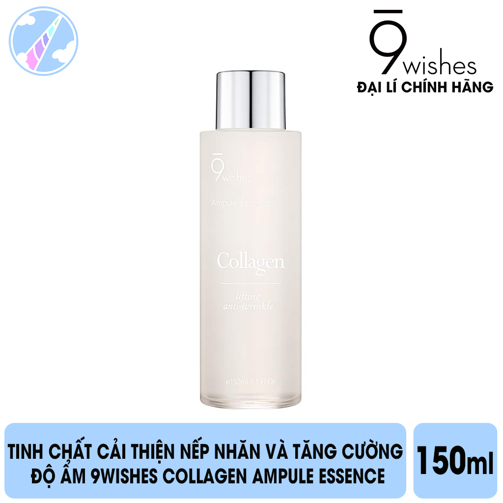 [Hcm]Tinh Chất Cải Thiện Nếp Nhăn Và Tăng Cường Độ Ẩm 9Wishes Collagen Ampule Essence 150Ml