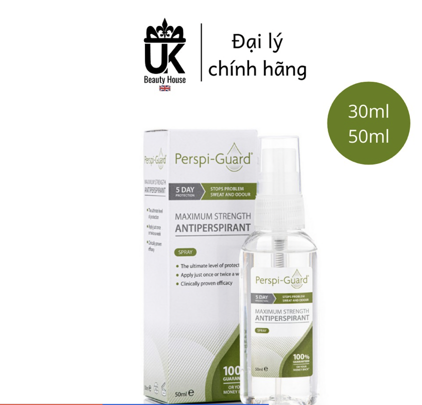 [Hcm]Xịt Ngăn Mồ Hôi Cơ Thể Hiệu Quả Tối Đa Perspi - Guard Maximum Strength Antiperspirant Spray 30Ml