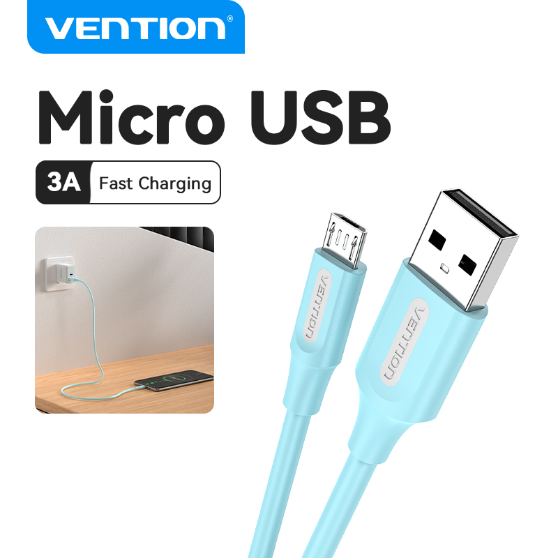 Vention cáp sạc Micro USB High Speed 3A dây sạc nhanh Micro USB For Samsung S7 Xiaomi Redmi Note 5 P