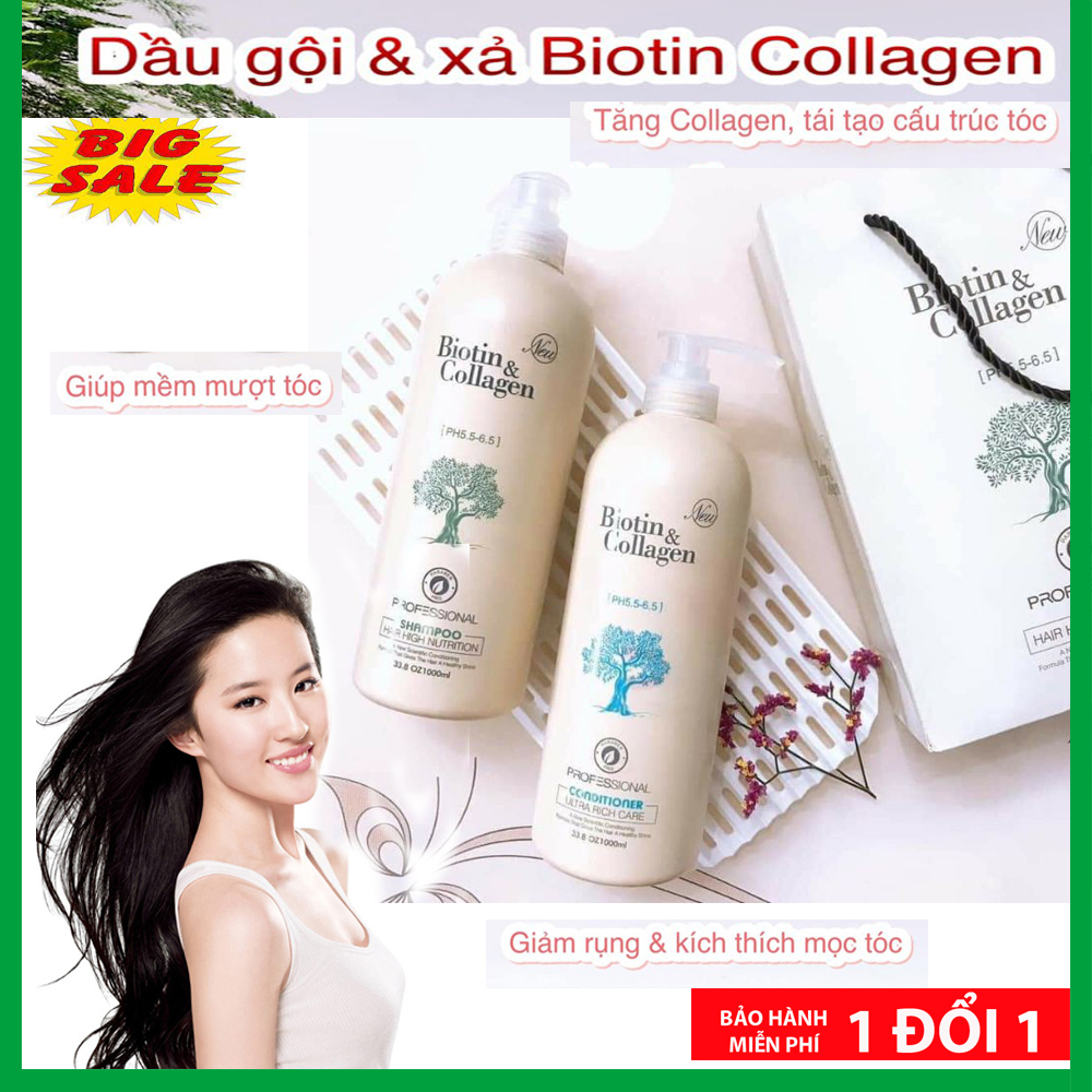 cặp dầu xả biotin collagencặp gội xả biotindầu cặp biotin collagen mềm mượt thơm nước hoa chuẩn salon phục hồi ngăn rụng kích thích mọc tóc BẢO HÀNH 1 ĐỔI 1- MUA NGAY.