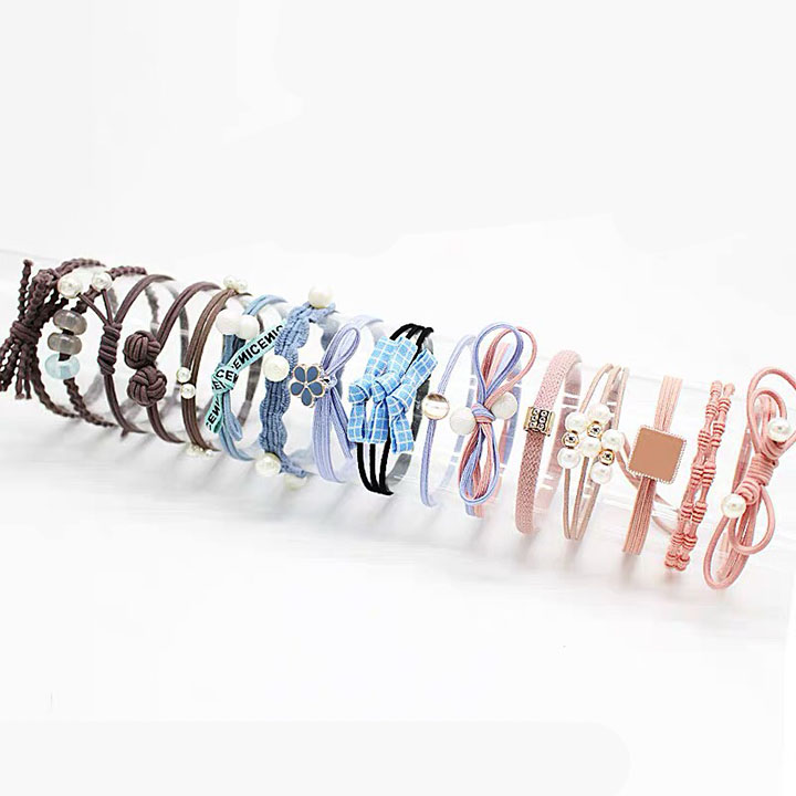 Sét 12 Dây Thun Cot Tóc Cho Mái Tóc Đẹp Mỗi Ngày Chất Thun Mềm Co Giãn Tốt Cố Định Được Tóc Gọn Gàng Mà Không Làm Đau Tóc Giảm Rụng Tóc.