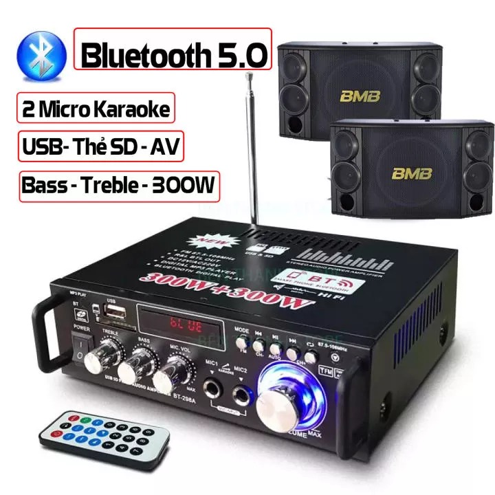 Âm Ly Mini Amply Kết Nối Bluetooth Âm Ly Karaoke Giá Rẻ Amly Mini Bluetooth BT198B-B Ghi Âm Echo Sống Động Khuếch Đại Âm Thanh Chuyên Nghiệp Tự Động Lọc Nhiễu Và Tạp Âm Giá Rẻ