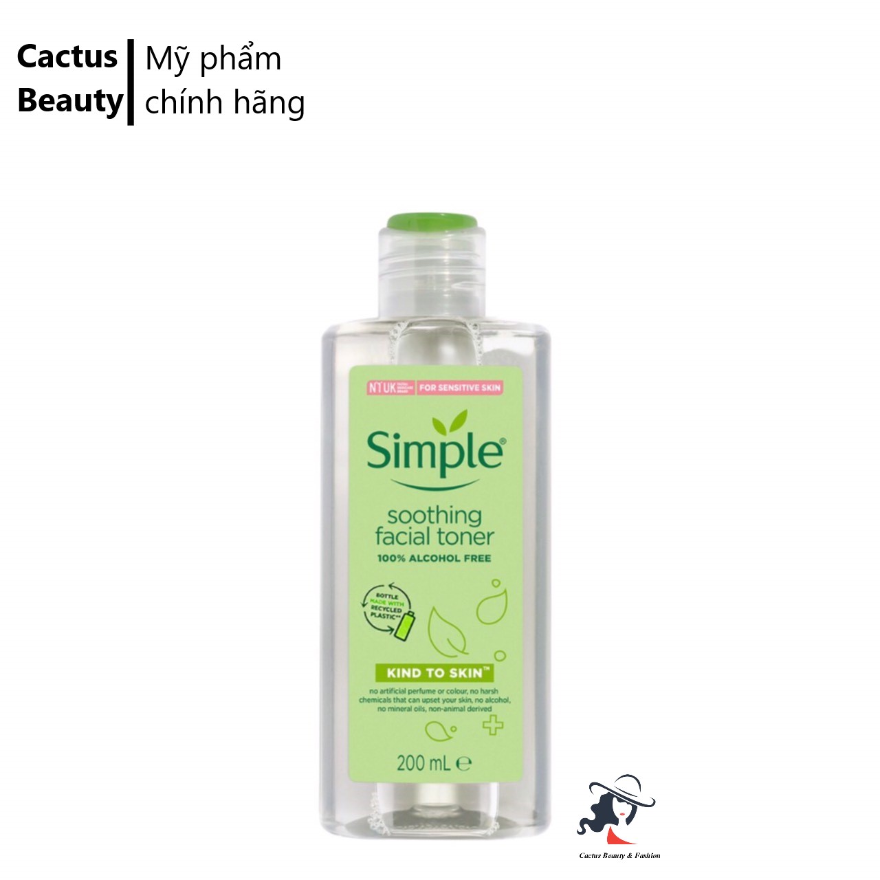 [Hcm]Nước Hoa Hồng Simple Kind To Skin Soothing Facial Toner