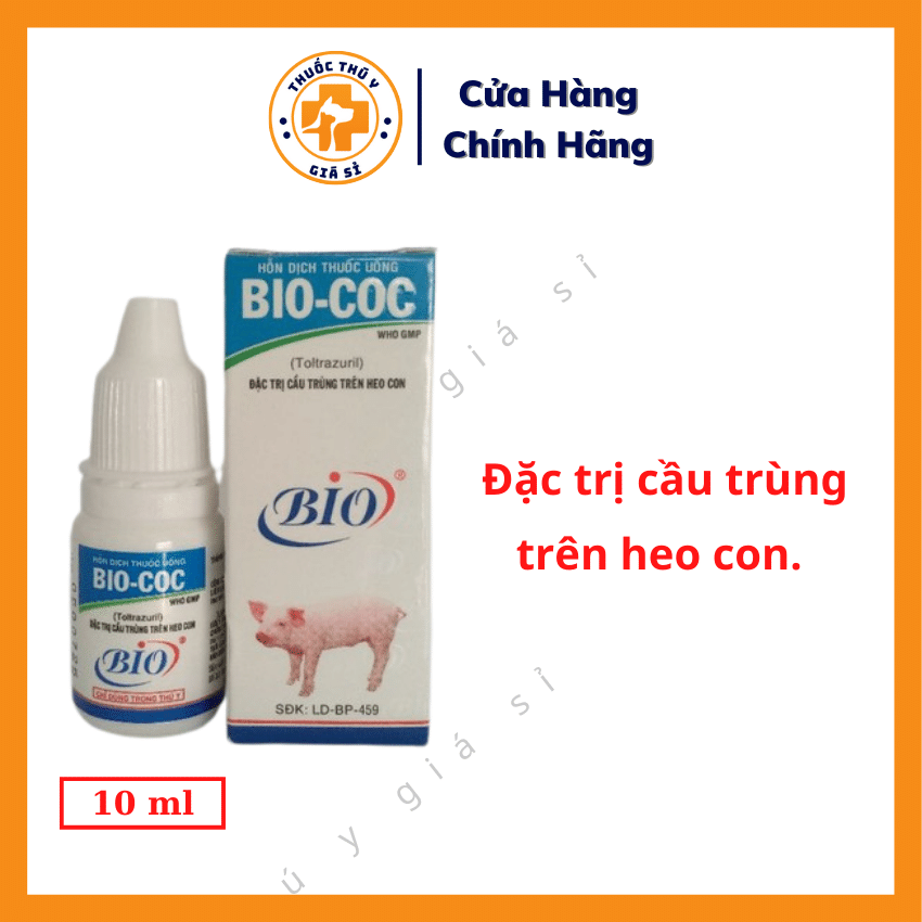 Bio COC 10ml - Dùng Cho Bệnh Cầu Trùng Trên Heo Con - Thú Y Giá Sỉ