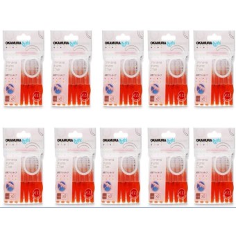 10 gói Bàn chải kẽ răng cao cấp Nhật bản dạng chữ I - Okamura (Japan)
