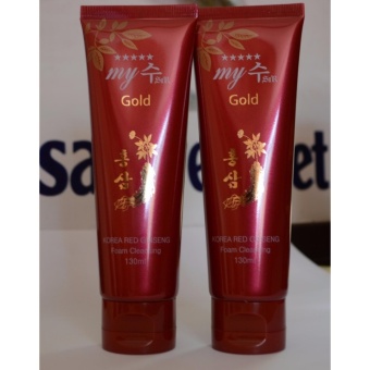 Sữa Rửa Mặt Nhân Sâm Sáng Da My Gold 130Ml Bộ 2 Hộp