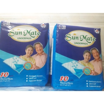 Bộ 2 Gói Tấm Lót Tã Sunmate 10 Miếng