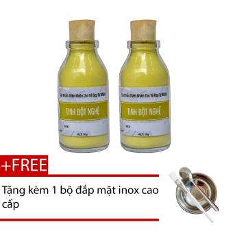 [Hcm]Bộ 2 Hũ Tinh Bột Nghệ Nguyên Chất 50Gr - Bảo Nam + Tặng Bộ Đắp Mặt Inox Cao Cấp