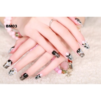 [HCM]Bộ 24 Móng Tay Giả Họa Tiết BM03