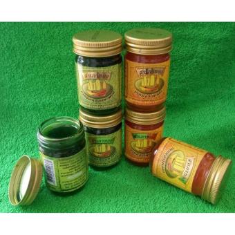 Bộ 6 Dầu Cù Là ( Cao Xoa Bóp ) Thái Lan ( 6 Lọ X 50G Xanh + Vàng )