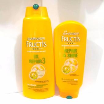 Bộ Dầu Gội Xả Garnier Fructis Cho Tóc Khô Gãy Và Nhuộm