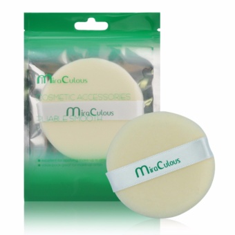 Bông phấn trang điểm cotton Mira Colous Hàn Quốc (quai trắng lớn) – Hàng chính hãng