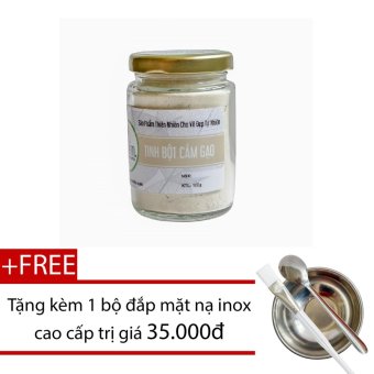 [HCM]Bột Cám Gạo Tắm Trắng 100G + Tặng Bộ Đắp Mặt Nạ Inox