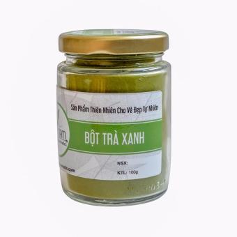 [Hcm]Bột Trà Xanh Nguyên Chất Trắng Da Dưỡng Mịn 100Gr + Tặng Bộ Đắp Mặt Inox Cao Cấp