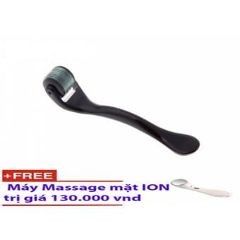 Cây Lăn Kim Trị Sẹo Rỗ Tái Tạo Chăm Sóc Da Cao Cấp (Đen)+ Tặng Máy Massage Mặt Y1200 Hàng Nhập