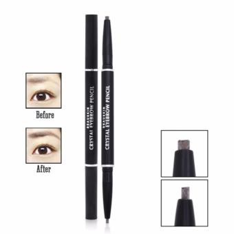 Chì Kẻ Mày 2 Đầu Beauskin Eyebrow Crystal Eyebrow Pencil #02 (Màu Nâu) - Hàng Chính Hãng