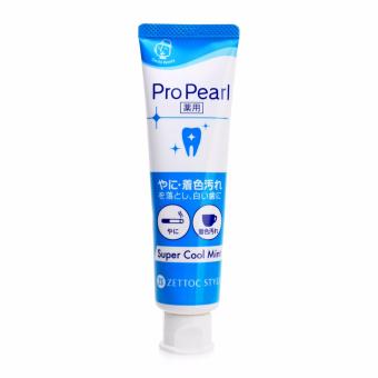 Kem Đánh Răng Ngọc Trai Vị Bạc Hà Siêu Mát Lạnh Nippon Zettoc Toothpaste Propearl Super Cool Mint 100G Zs