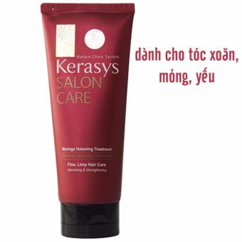 Kem Hấp Dưỡng Tóc Mềm Mượt Và Chắc Khỏe Kerasys Salon Care Voluming Hàn Quốc 200Ml - Hàng Chính Hãng