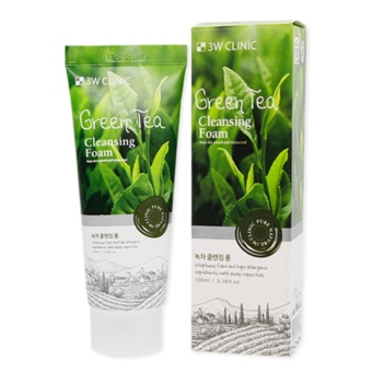 [HCM]Sữa rửa mặt Trà xanh 3W CLINIC Green Tea Foam Cleansing 100ml
