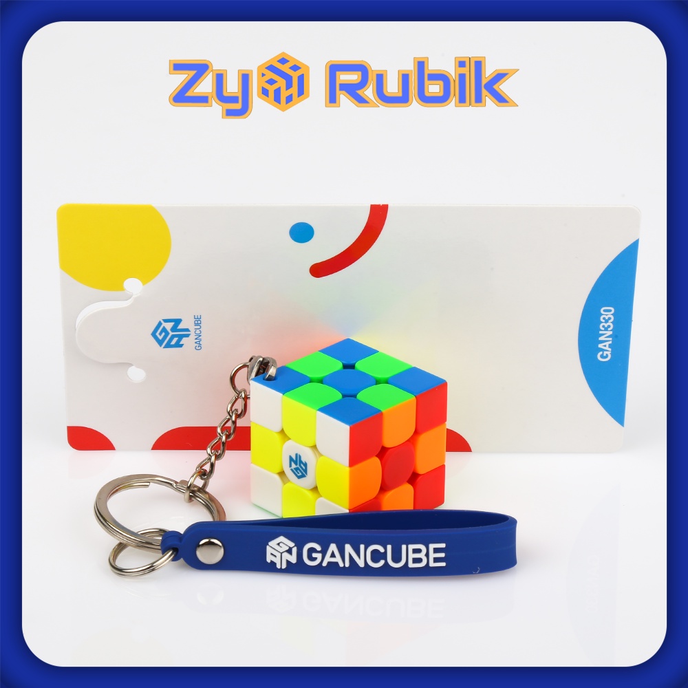 Phụ Kiện Móc Khóa Rubik Gan 330 Stickerless Sticker 6 Phiên Bản - Móc Khóa Rubic GAN 330 - ZyO Rubik