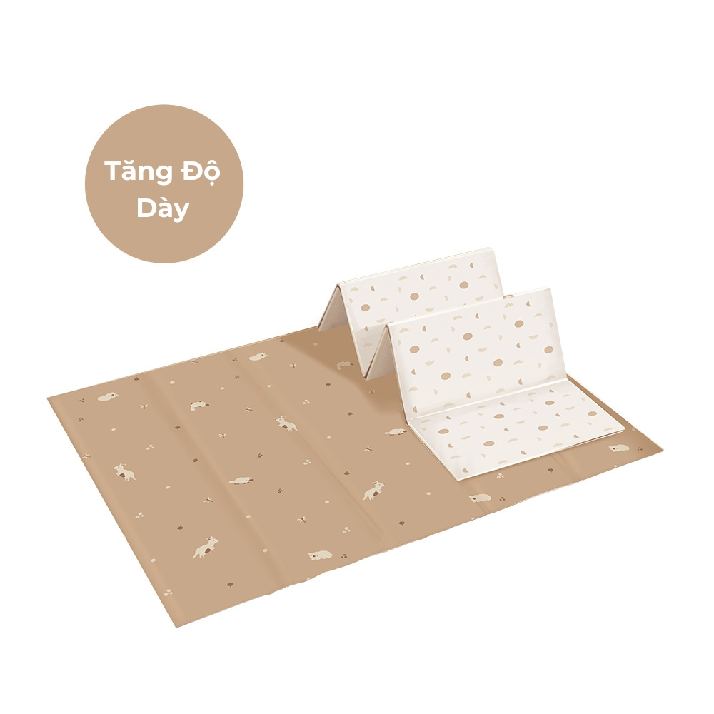 CHÍNH HÃNG Thảm Chơi Gấp Gọn Cho Bé Chất Liệu XPE Họa Tiết 2 Mặt Chống Thấm Nước Và Chống Trơn Trượt MGPM2101