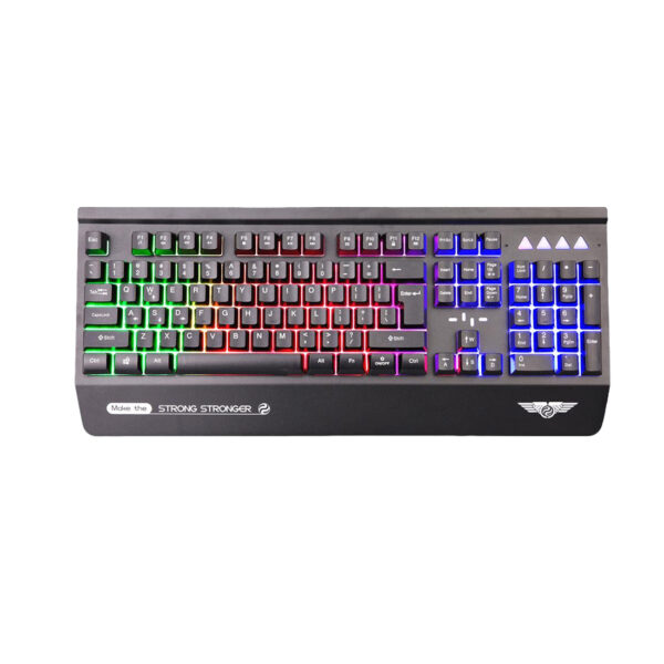 Bàn Phím Có Dây Gaming Newmen Starnet GM818-X (Khung Alunium Mix LED Waterproof) Black NEW VI - Hàng