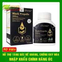 Viên uống keo ong đen Vitatree Black Propolis 2000mg hỗ trợ tăng sức đề kháng chống oxy hóa | Nhập khẩu chính hãng Úc