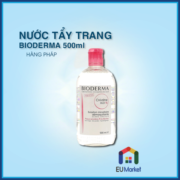 Nước Tẩy Trang Bioderma Hồng 500Ml Bản Mới Nhất 2021 ( Hàng Pháp )