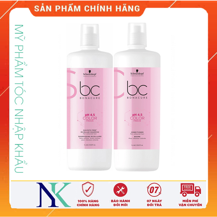 [Hcm]Dầu Gội Xã Dưỡng Màu Bc Color Freeze Sulfate 1000Ml