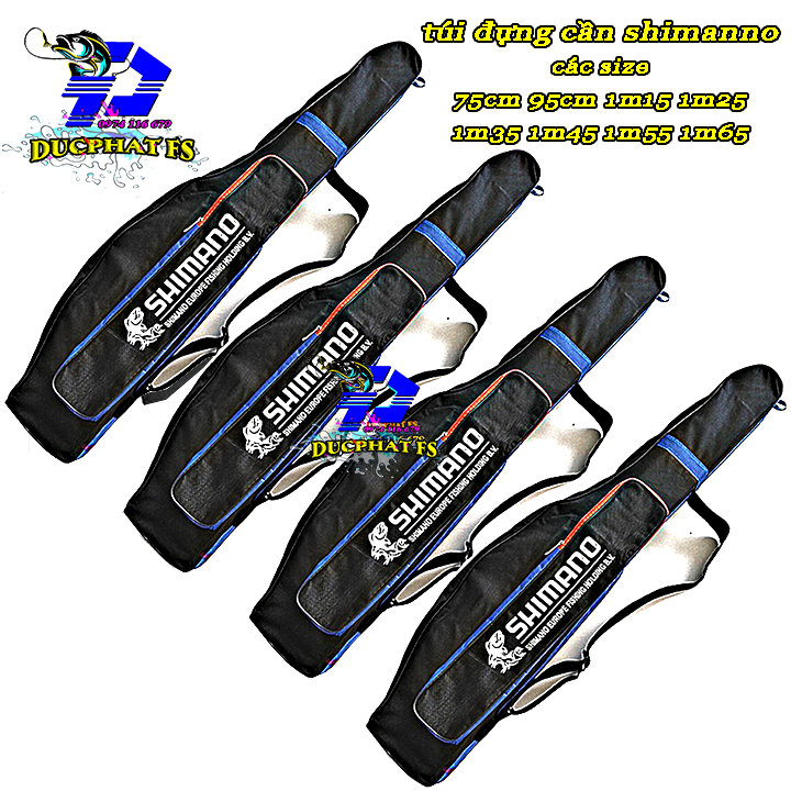 Túi Đựng Cần Câu Shimano  bao đựng cần túi đựng cần giá rẻ . đủ size 75cm-1m65.